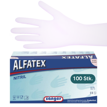 Nitrile gloves, 100 pcs (white)